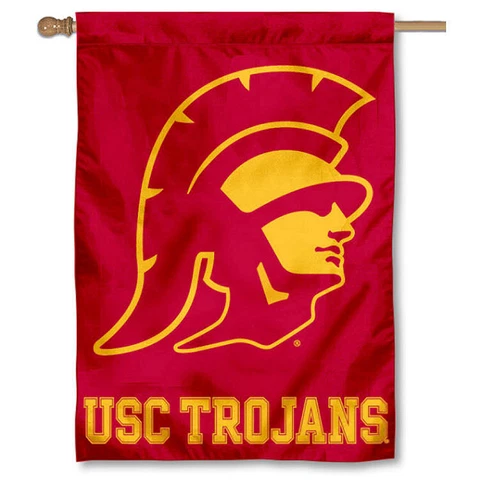 USC Trojans Trojan Head House Banner Flag Cover