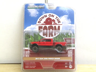 Greenlight red/black 2017 Ram 2500 power wagon weathered pick up truck new 1/64 - Image 1 of 4
