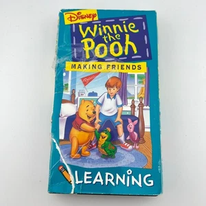 Winnie the Pooh Making Friends VHS Disney Learning Series Tested Works - Picture 1 of 7