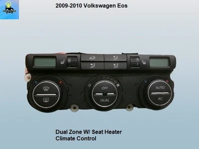 1Q0907044AJ 2009 2010 Volkswagen EOS doble zona climatizador con calefacción de asiento Foto 1 de 4