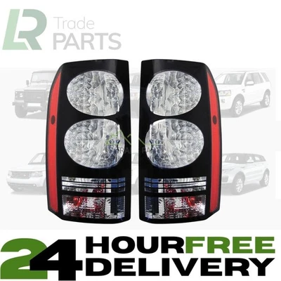 FITS DISCOVERY 3 & 4 NEW REAR BLACK LED TAIL LIGHTS (PAIR) RESITORS FITTED - Image 1 of 4