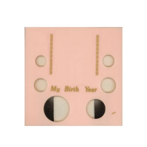 Expositor acrílico de plástico Pink Capital 6 monedas EE. UU. Juego Año Nacimiento 1 oz. ASE - Imagen 1 de 2