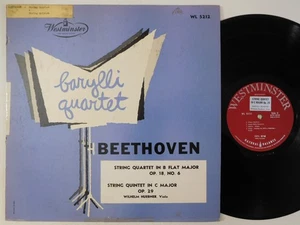 BARYLLI QUARTET Beethoven Quartet Op 18 No 6, Quintet WESTMINSTER LP WL 5212 - Picture 1 of 4