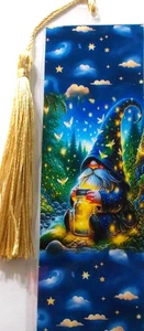 ELF & FAIRIES NIGHT TIME GLOW, FLOWERS,CAT,BIRD,BUTTERFLIES-BOOKMARKS - Foto 1 di 1
