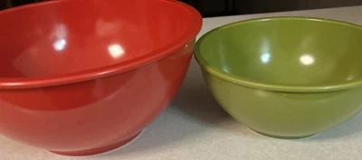 Zak! "Cuenco grande rojo melamina Designs 11,5"" y cuenco verde mediano 9""" Foto 1 de 4