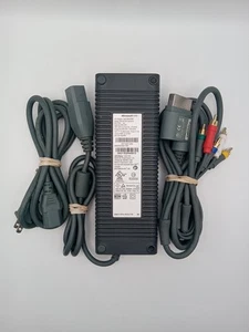 Genuine Microsoft Xbox 360 Power Adapter w/ Component HD AV Cable DPSN-168CB A - Picture 1 of 7