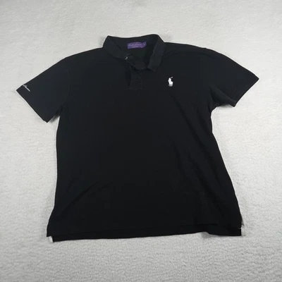 Polo preta etiqueta roxa RALPH LAUREN US$ 495 - TAMANHO XL - Imagem 1 de 4