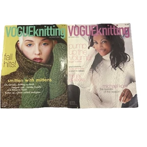 Vintage Knitting Y2K Vogue International Magazine 2006 & 2008 Lot Of 2 - Picture 1 of 10