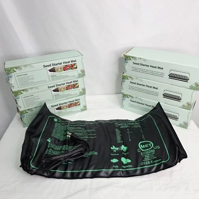 Paquete de 6 alfombrillas térmicas para plántulas para invernadero impermeable de 10" x 20,75" a partir de semillas  Foto 1 de 4