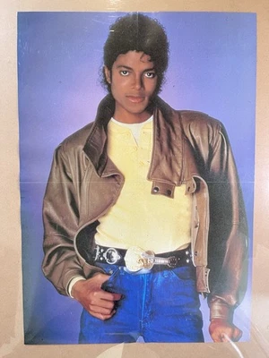 Vintage Michael Jackson Nik Kershaw Double Sided Poster 16.5" x 23.5" - Image 1 of 2