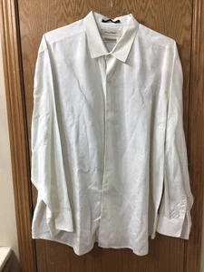 Tommy Bahama Lino Bordado Isla Calce Moderno Para Hombre Manga Larga Talla XXL Blanco - Imagen 1 de 4