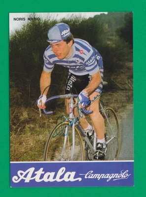 CYCLISME carte cycliste NORIS MARIO équipe ATALA Campagnolo 1984 Signée - Photo 1/2