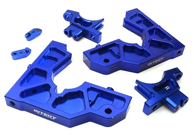 Blue Billet Machined Rear Bulkhead Upgrade for Losi 1/5 Scale Desert Buggy XL-E - Image 1 of 3