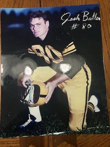 JACK BUTLER STEELERS SIGNED 8x10 the Pen Was Not Working Correctly Please See - Picture 1 of 1