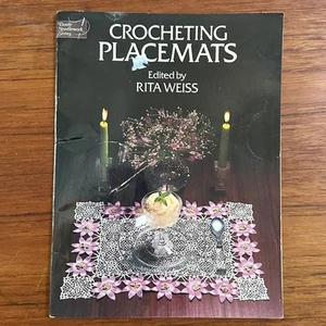 Crocheting Placemats Pattern Book Rita Weiss 1978 - Picture 1 of 4