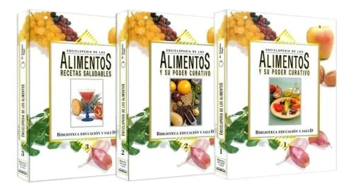 ENCICLOPEDIA De Los Alimentos Y SU Poder Curativo 3 Books 1st Edition April 2006