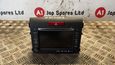 2012-2015 HONDA CRV MK4 RE58 SAT NAV HEAD UNIT STEREO 39540-T1G-E020 (NO CODE) - Image 1 of 4