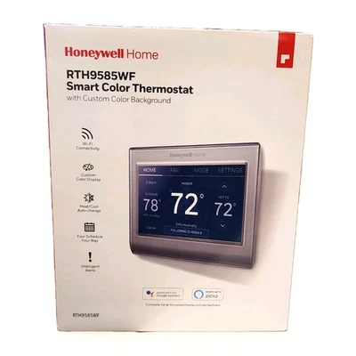 Termostato inteligente Honeywell Home RTH9585WF1004 Wi-Fi, pantalla táctil a color - plateado Foto 1 de 3