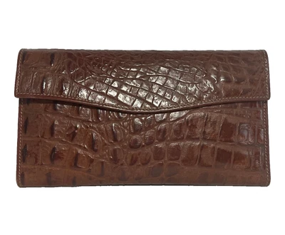 Joan & David Auténtico Marrón Billetera Ranura para Tarjetas con Cubierta de Chequera Extraíble Italia Foto 1 de 4