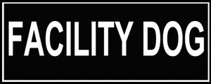 Pair of Patches - "FACILITY DOG" - Picture 1 of 1