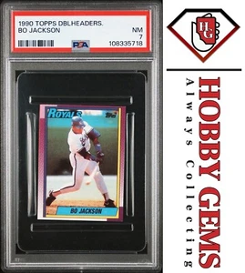 BO JACKSON PSA 7 1990 Topps Doubleheaders - Bild 1 von 2