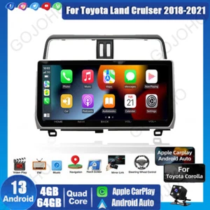 Radio Android 13 para Toyota Land Cruiser Prado 150 reproductor multimedia GPS navegación BT - Imagen 1 de 24