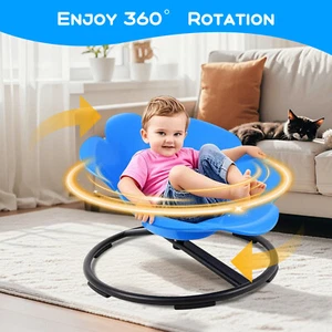 Kids Sensory Chair, Spinning Chair for Autistic Kids, 360° Sit and Spin Training - Picture 1 of 5