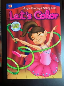LET'S COLOR JUMBO COLORING & ACTIVITY BOOK NEW KIDS! INCLUDES MATCHING GAME! - Imagen 1 de 3