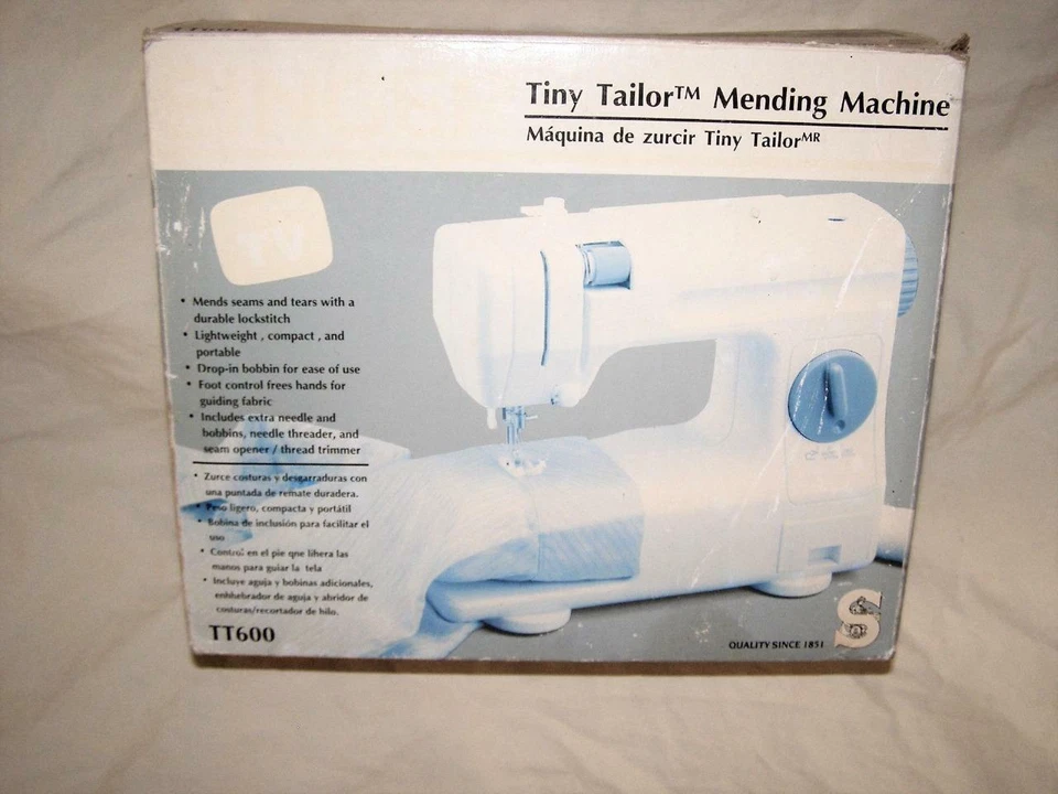 Singer Tiny Taylor Mending Machine Portable Sewing Machine TT600 New Old Stock - Image 1 of 1