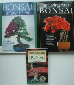 BONSAI 3 Book Lot LIVING ART IN YOUR HOME TREE GUIDE Cultivate Prune Techniques - Picture 1 of 6