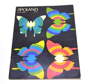 JULY '73 POLAND ILLUSTRATED MAGAZINE COVER ART "BUTTERFLIES" BY MACIEJ ZBIKOWSKI - Picture 1 of 7