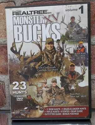 Bill Jordan's Real Tree Presents Monster XV Bucks Volume 1 - 23 Hunts DVD Deer - Image 1 of 4