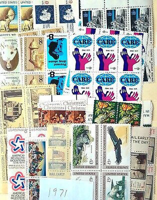 1971 - Choose From ALL Zip And Mail Early Blocks! MNH US Commemorative Stamps! • 1.24€