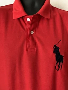 Polo Sport cotton Navy big horse logo Shirt  Size Large - Picture 1 of 8