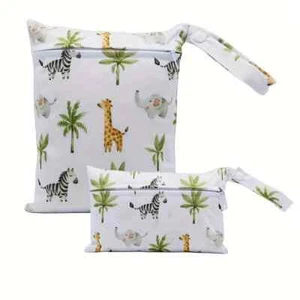 Wet Dry Bags Set Waterproof Reusable Swimsuit Diapers Laundry Stroller Bag Pouch - Picture 1 of 46