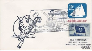 US NAVY OCEANOGRAPHIC OFFICE, BAY ST LOUIS, MS 1981 FDC19172 - Picture 1 of 1