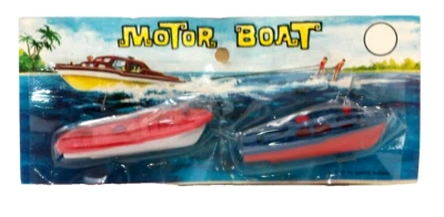 Vintage MOTOR BOATS Factory Sealed Toys MOC 1960s Hong Kong - Image 1 of 4