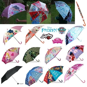 Classic Umbrella, Animated Character Canopy Umbrellas, Stick Brolly Kids 3-7Yrs - Picture 1 of 108