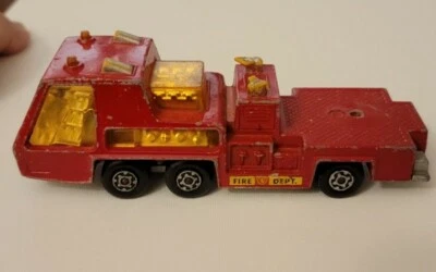 Camión Lesney Matchbox Super Kings 1972 K-9 Denver escalera de bomberos para restaurar piezas Foto 1 de 4