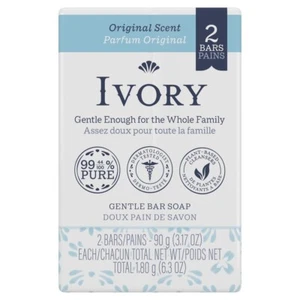 Ivory Gentle Bar Soap Original Scent 3.17 Oz., 2 Count - Picture 1 of 5