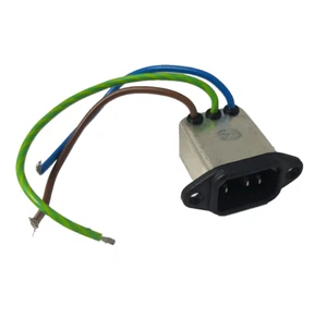 DELTA 3A IEC EMI FILTERED SOCKET 115V 250V PANEL MOUNT 03DEEW3V - Picture 1 of 4