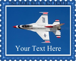 US Air Force - Thunderbirds 17 - Edible Cake Topper OR Cupcake Topper, Decor - Picture 1 of 15