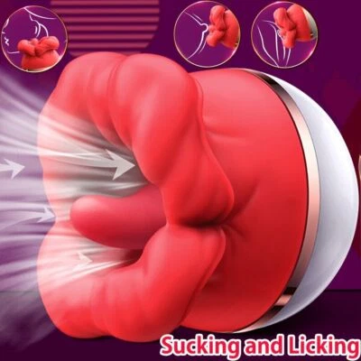 Rose Sucking Vibrator Clit Sucker Dildo Women G-spot Massager Sex Toys for Women - Image 1 of 4