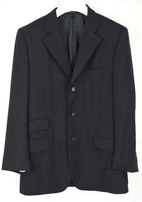 CORNELIANI Evolution Blazer Men's LARGE Big & Tall Wool Checked 3 Buttons - Image 1 of 4