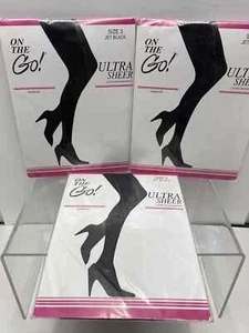 (x3) Unterwegs!, Größe 3, Jet Black, Ultra Sheer, Ultra Transparent, Sheer Toe - Bild 1 von 2