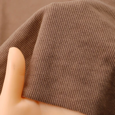 Cotton Knitted Fabric Stretchy Sweater Arms Cuff Leg Rib DIY 7'' Length - Image 1 of 4