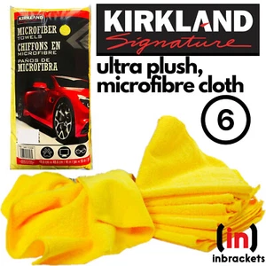 Car Microfibre Cloth Towels Soft Cleaning Kirkland Signature 40cm Ultra Plush 6 - Picture 1 of 3