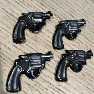 Vintage Novelty Western Pressed Litho Tin Pistol Gun Japan 1950s - Lot Of 4 - Picture 1 of 4