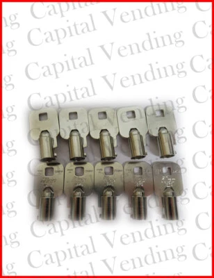 Ilco 1137S Chicago-ACE-UNCUT round Tubular Key Blank - steel quantity of 10 new