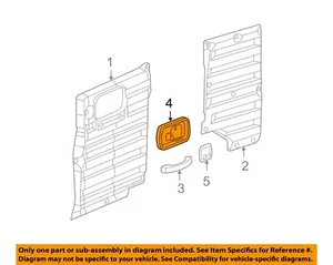 GM OEM 03-24 Express 1500 Side Loading Door Interior Trim-Handle Bezel 22895345 - Picture 1 of 2